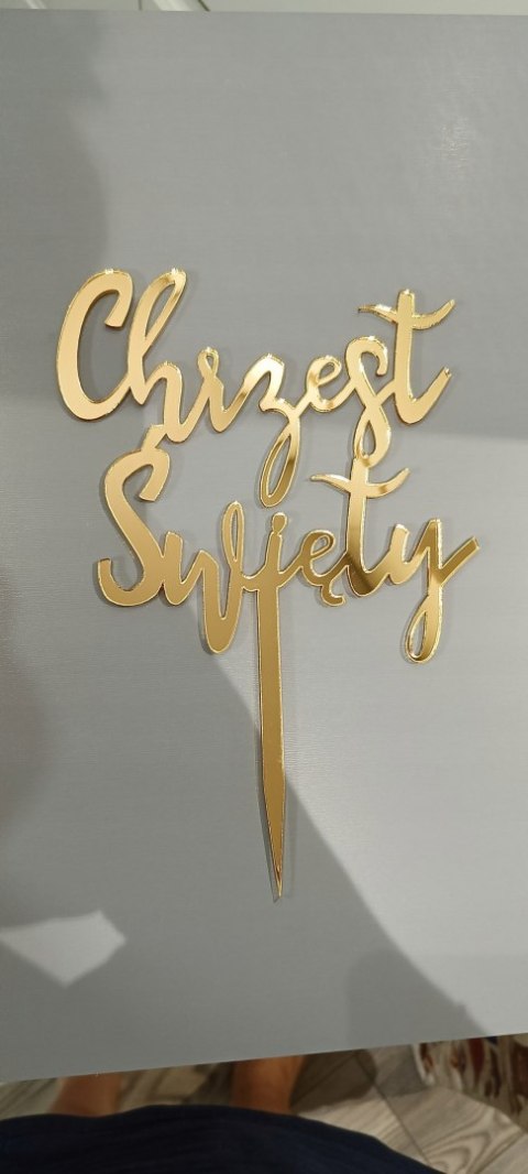 Topper na tort Chrzest Święty, napis na tort , chrzest Topper na tort Chrzest Święty, napis na tort , chrzest