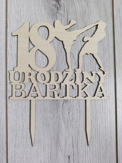 Topper na tort, boks ,topper bokserski ,imię cyfra Topper na tort, boks ,topper bokserski ,imię cyfra