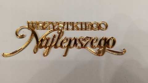 Topper pleksa wszystkiego najlepszego, dekoracje na bok tortu , bento cake Topper pleksa wszystkiego najlepszego, dekoracje na bok tortu , bento cake