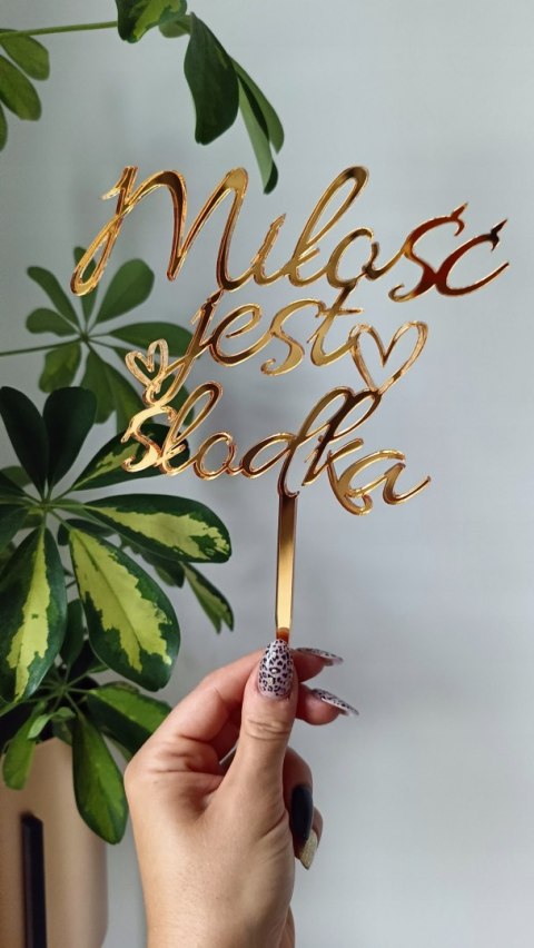 Topper ślubny para młoda topper na tort ślubny , miłość jest słodka Topper ślubny para młoda topper na tort ślubny , miłość jest słodka