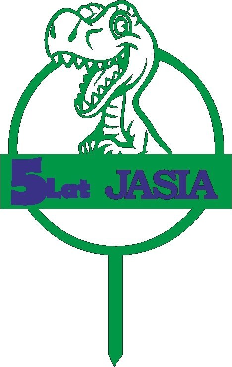 TOPPER NA TORT , DINOZAUR , CHŁOPIEC URODZINY