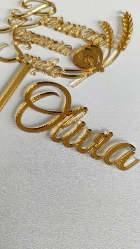 Topper Pierwsza komunia Święta napis plexi Topper Pierwsza komunia Święta napis plexi