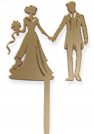 Topper ślubny para młoda topper na tort ślubny , wesele, ślub