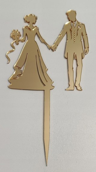 Topper ślubny para młoda topper na tort ślubny , wesele, ślub