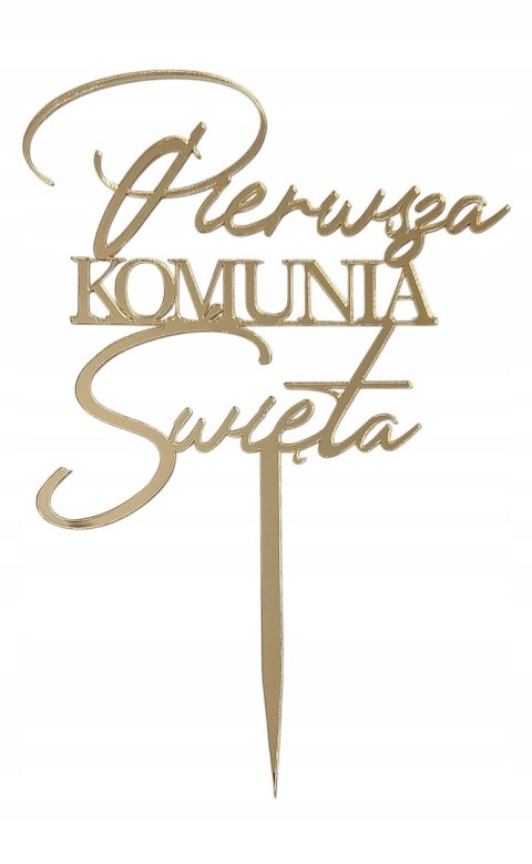 Topper Pierwsza komunia Święta napis plexi tort komunia